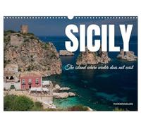 Sicily - The island where winter does not exist (Wall Calendar 2027 DIN A3 landscape), CALVENDO 12 Month Wall Calendar: The sea all year round