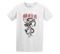 Sick of It All 'Eagle' Casual Round Neck T Shirt White L