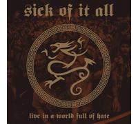 SICK OF IT ALL LIVE IN A WORLD FULL OF HATE (CLEAR VINYL) VINYL LP