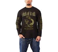 Sick Of It All T Shirt Panther York Hardcore Official Mens Black Long Sleeve XL