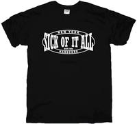 Sick of It All Tees for Men's Tops Singer 06 t-Shirts Black