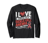 Sickle Cell Anemia Support for Him Long Sleeve T-Shirt
