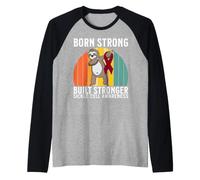 Sickle Cell Awareness Gifts Items Sickle Cell Warrior Raglan Baseball Tee