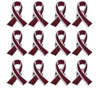 Sickle Cell Awareness Pin Burgundy Ribbon Pins Multiple Myeloma Awareness Items