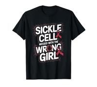 Sickle Cell Messed With The Wrong Girl SCD Awareness T-Shirt