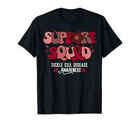 Sickle Cell Warrior Groovy Support Squad Sickle Cell Anemia T-Shirt