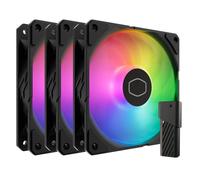 Cooler Master SickleFlow Edge 120 ARGB 120mm PWM Case Fan - Black 3 Pack