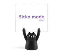 Sicko Mode Song Art Deco Fashion Memo Holder Cartoon Black Cat Stand Decoration