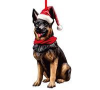SICOHOME German Shepherd Christmas Ornament German Shepherd Gifts for Women and Dog Lovers German Shepherd Xmas Tree Ornaments Hanging Christmas Dog Decorations Christmas Decorations Xmas Keepsake
