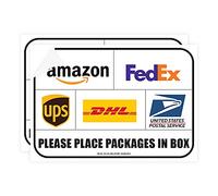 Sicol Plus Package Delivery Signs (02 pack) Package Delivery Stickers size 10 x 7 Inches