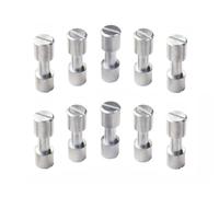 SICOLAS 10 Sets Bracket Corby Bolt Fasteners Lock Rivets, Knife Shaft Pivot Pin Screws, DIY Tool Handle Fastener Studs,Countersunk Head 8mm (Stainless steel)