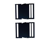 SICOLAS 2 pcs Heavy Duty Metal Climbing Adjustable Release Buckles, Webbing Strap Lock Belt Outdoors Tactical Repair Buckle, Black, 1.5" 2"