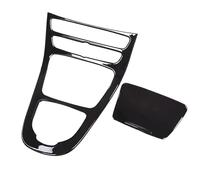 SICOTTON ABS Interior Center Console Gear Shift Panel Cover Sticker Trim for Mercedes for Benz E Class W213 2016 2017 2018 Car Interior Mouldings(Black)