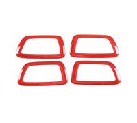 SICOTTON for Toyota for Tacoma 2016 2017 2018 2019 2020 2021 2022 Car Interior Door Handle Frame Cover Trim Decoration Stickers Car Interior Mouldings(Red)