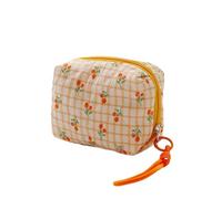 Sicrubious makeup bag Organizer Sanitary Pads Bag Large Capacity Multipurpose Cosmetic Bag Tulip Napkin Pouch Storage Bag, One Color, Yellow