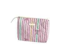 Sicrubious makeup bag Women Cosmetic Bag Portable Simple Quilting Bag Pouch Travel Large Capacity Makeup Storage Handbag, One Color, M