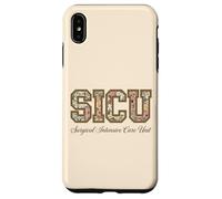 SICU Surgical Intensive Care Unit Floral Nurse Week Case for iPhone XS Max