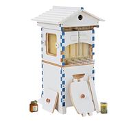 SICWEDIM Beehive Starter Kit,Self-Flow Hive Beehive Starter Kit,Frame Complete Bee Box with Observation Window & Honey Spout,Carpenter Bee House,for Garden Pollinators