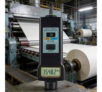 SICWEDIM Digital Tachometer, Handheld LCD Display Photoelectric Speed Tester with Automatic Memory Function and 3 Measurement Ranges: Non-contact, Contact, Linear Velocity