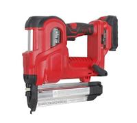 SICWEDIM Multi-functional Electric Nail Gun, Cordless Nailer With LED Indicator Lights & Lighting, Supports Single/Continuous Shot, Battery-Powered Stapler for Home Decor (Red)