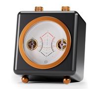 SICWEDIM Retro VU Meter Music Rhythm Light, Audio Pickup Light, Brightness/Backlight Color Adjustment Modes, for Home Studio, Gaming Setup, Desktop Decor (White)