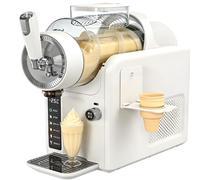 SICWEDIM Slushie Machine, 5-In-1 Slushy Machine For Smooth Slush & Desserts, Soft Serve Ice Cream Maker With 360° Even Mixing, 12h Continuous Cooling, Portable For Beverage & Café (Black)