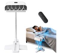 SICWEDIM Under Sheet Bed Cooling Fan 5 Speeds & Remote,for Hot Sleepers | Quiet Cooling,28-61cm Adjustable Height,Timer Function,Rechargeable,Fits All Mattress Height