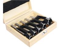 SICWOOD 5PCS Wood Plug Cutters Set, Wood Tenon Maker Dowel Pocket Hole Plug Cutters, Woodworking Drill Bit, Suiatble for Making 3/8" 1/2" 5/8" 3/4" 1" Wood Dowel Pins- (Wood Plug Cutters)