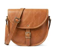 SID & VAIN Aubrey Large Shoulder Bag Genuine Leather Crossbody Bag Large Shoulder Bag Women's Bag with Shoulder Strap Brown Handmade, Light Brown, 28 cm