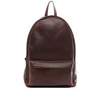 SID & VAIN Backpack Archie Large daybag knapsack Real Leather inch Laptop Rucksack Leather Bag Women Men Unisex Brown