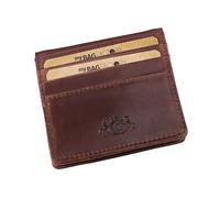 SID & VAIN cardholder RFID Protection Earnest Small Wallet Real Leather Billfold Slim Genuine Leather Women Men Unisex Brown