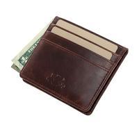SID & VAIN cardholder RFID Protection Earnest Small Wallet (Slim) Real Leather Billfold Extra-Thin Genuine Leather Women and Men