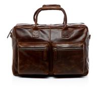SID & VAIN Laptop Bag Brighton XL Business Briefcase Real Leather 15.4 inch Laptop Portable Computer Satchel Leather Bag Men´s Bag