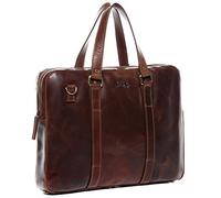 SID & VAIN Laptop Bag Maguire Medium Business Office Work Shoulder Bag Laptop case Real Leather 15.4 inch Laptop Portable Computer Briefcase Leather Bag Women and Men