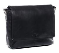 SID & VAIN Messenger Bag Spencer XL Laptop Bag Real Leather 15 inch Laptop Business Briefcase Leather Bag Women Men Unisex Black