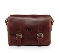 SID & VAIN Messenger Bag Yale Medium Shoulder Bag Real Leather Cross-Body Bag Leather Bag Women and Men