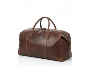 SID & VAIN Travel Bag Holdall Chester XXL Duffel Bag Real Leather 56 cm Weekender Duffle Leather Bag Men´s Bag
