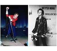 Sid Vicious Johnny Rotten / The Sex Pistols Punk Icon Legends - 2 x Huge Photo Posters - Heavy Duty Wall Decoration 24x16 inch Similar to A2