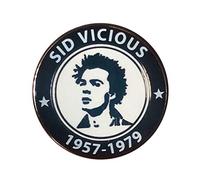 SID VICIOUS The Sex Pistols Tribute Enamel Metal Pin Badge 25mm Diameter