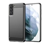 Sidande Case for Galaxy S21 Case, Samsung S21 SM-G991B Case, Ultra Slim Phone Cover with Shock-Absorption Carbon Fiber TPU Rubber Protective Cases for Samsung Galaxy S21 5G Black