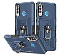 Sidande Case for Huawei P30 Lite Case/Nova 4E/Honor 20S MAR-LX1M Case, Heavy Duty Kickstand Holder Built-in Magnetic Car Mount Shockproof Camera Protective Phone Cover for Huawei P30 Lite Blue