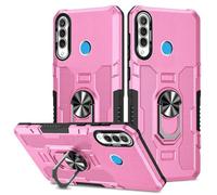 Sidande Case for Huawei P30 Lite Case/Nova 4E/Honor 20S MAR-LX1M Case, Heavy Duty Kickstand Holder Built-in Magnetic Car Mount Shockproof Camera Protective Phone Cover for Huawei P30 Lite Pink