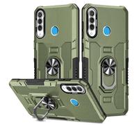 Sidande Case for Huawei P30 Lite Case/Nova 4E/Honor 20S MAR-LX1M Case, Heavy Duty Kickstand Holder Built-in Magnetic Car Mount Shockproof Camera Protective Phone Cover for Huawei P30 Lite Green