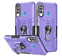 Sidande Case for Huawei P30 Lite Case/Nova 4E/Honor 20S MAR-LX1M Case, Heavy Duty Kickstand Holder Built-in Magnetic Car Mount Shockproof Camera Protective Phone Cover for Huawei P30 Lite Purple