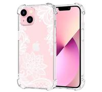 Sidande Case for iPhone 13 Case, Apple 13 6.1" Case for Girls Women, Clear Floral Soft Flexible TPU Slim Phone Protective Case Cover for iPhone 13 Mandala