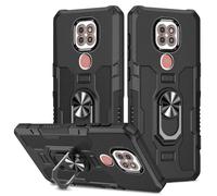 Sidande Case for Moto G9 Play/Moto E7 Plus/Moto G9 XT2083 Case, Heavy Duty Kickstand Holder Built-in Magnetic Car Mount Shockproof Camera Protective Phone Cover for Motorola Moto G9 Play Black