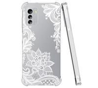 Sidande Case for Nokia G60 Case, Nokia G 60 TA-1490 TA-1481 Case for Girls Women, Clear Floral Soft Flexible TPU Slim Phone Protective Case Cover for Nokia G60 5G Mandala