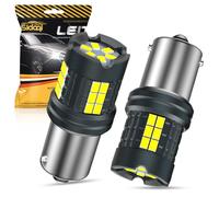 Sidaqi P21W LED Reverse Backup Light Bulbs CANBUS Error Free 25W 30SMD 3020 Chips Anti Hyper Flash 1156 BA15S 382 LED Bulb White for Brake Stop Tail Lights,Daytime Running Lights 12-24V (Pack of 2)