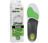 Sidas 3FEET Activ' Mid Insoles - Green/Black, L: 8-9