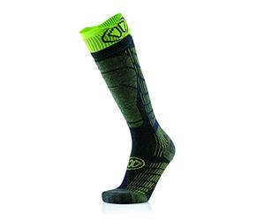 Sidas Unisex Sweat-wicking Fall/Winter Warm Soft Merino Wool Knee-length Ski Comfort Socks for Skiing